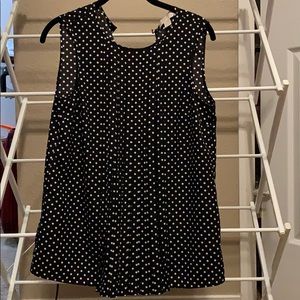 Michael Kors Women’s Black Polka Dot Blouse Size S